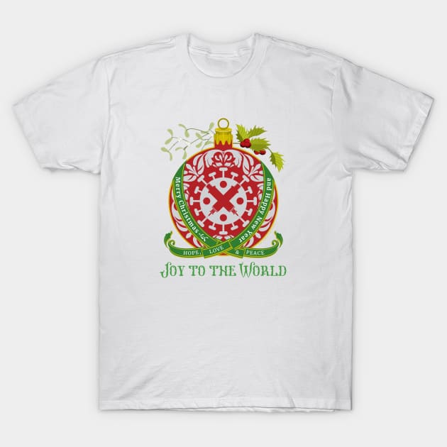 Merry Christmas. Joy to the world. T-Shirt by vjvgraphiks